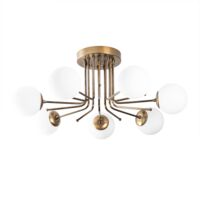 Plafón de techo Marga Oro (7 luces)