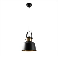 Lámpara colgante retro Momo 26 Negro