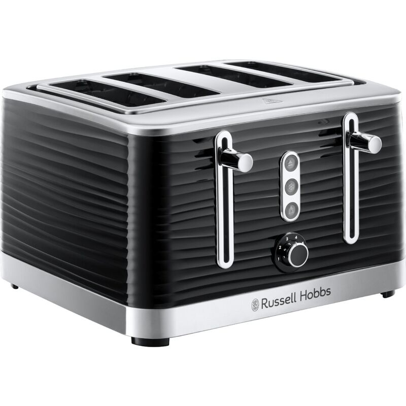 Russell Hobbs 24381 Inspire High Gloss Plastic Slice Toaster, Black
