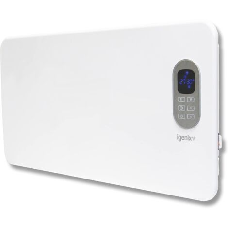Igenix Smart Electric Panel Heater, 2000W, White - IG9520WIFI