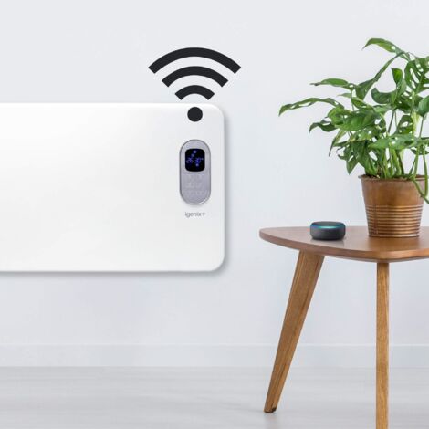 Igenix Smart Electric Panel Heater, 2000W, White - IG9520WIFI