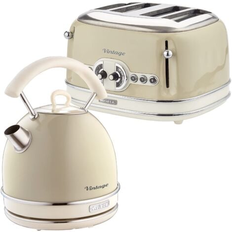 Ariete ARPK39 Retro Style Dome Kettle and Slice Toaster Set
