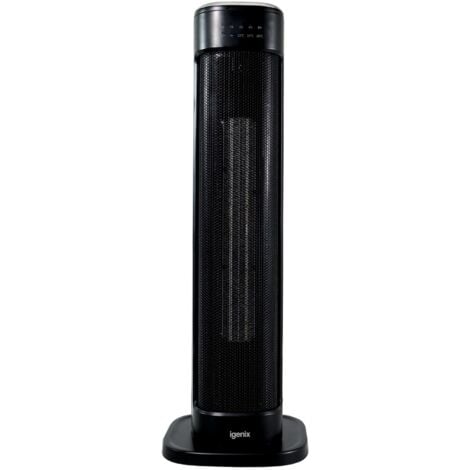 Igenix IGHT020DB Oscillating Tower Fan Heater With 15 Hour Timer