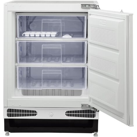 Statesman BU160FZ4E Integrated Under Counter freezer 96 Litre, 3 Large Storage Drawers, Reversible Door, 60 cm Wide, White