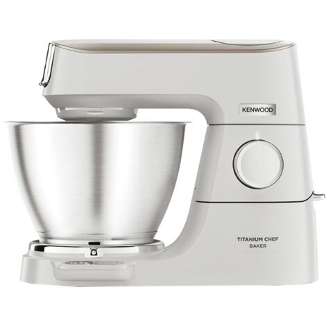 Kenwood 5L Titanium Chef Baker Stand Mixer White