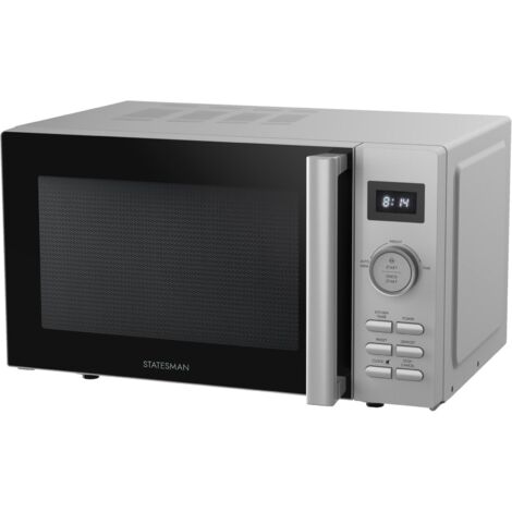 Statesman 20 Litre 800W Digital Microwave with Stainless Steel Cavity Silver