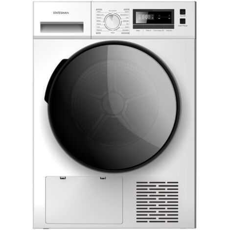 Statesman THP18W Heat Pump Tumble Dryer 8Kg Capacity, White (1/2)