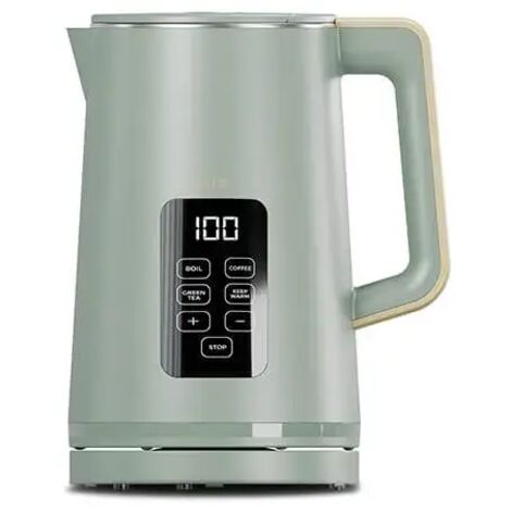 Cello Electric Digital Kettle with Temperature Control, 3000W Rapid Boil, LED Display, 1.7 Litre,  Green (1/4)