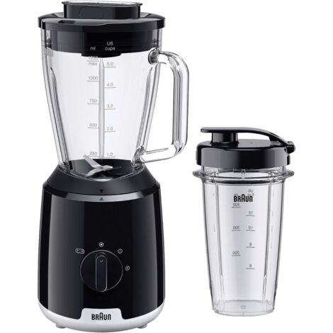 Braun Jug Blender, 600W 1.5L PowerBlend 1, Black (1/2)