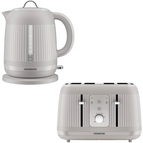 Kenwood Dawn 1.7L Kettle & 4 Slice Toaster Set, Oatmeal Cream