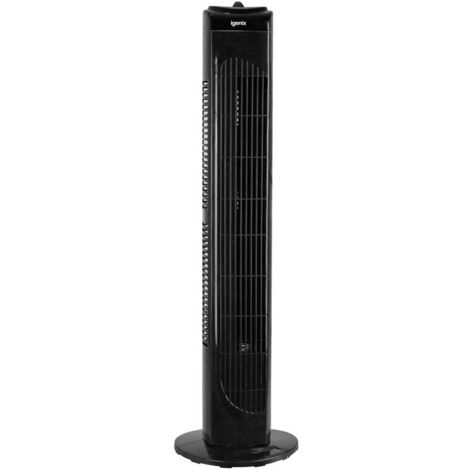 Igenix Tower Fan, Oscillating, 29 Inch, 3 Speeds, Black - DF0029BL