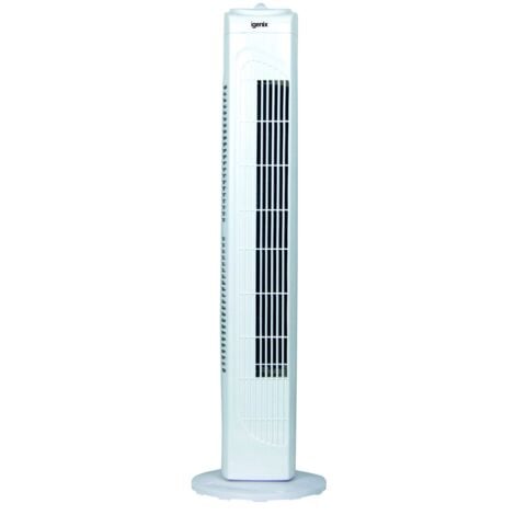 Igenix Tower Fan, Oscillating, 29 Inch, 3 Speeds, White - DF0029