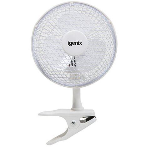 Igenix Clip On Desk Fan, 2 Speeds, 6 Inch, White - DF0006 (1/4)