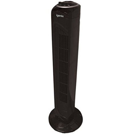 Igenix Tower Fan, Oscillating, 2 Hour Timer, 30 Inch, Black - DF0030BL