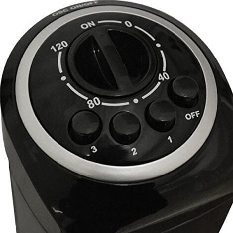 Igenix Tower Fan, Oscillating, 2 Hour Timer, 30 Inch, Black - DF0030BL