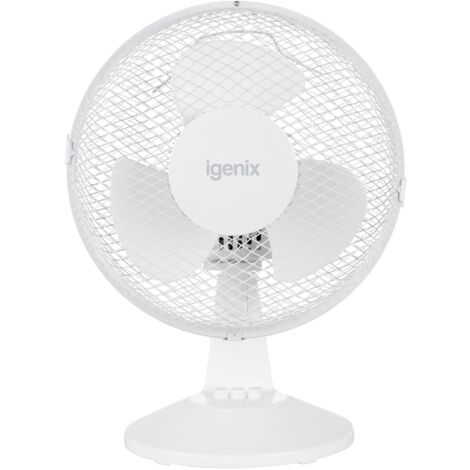 Igenix 9 Inch Desk Fan, 2 Speeds, White - DF9010 (1/5)