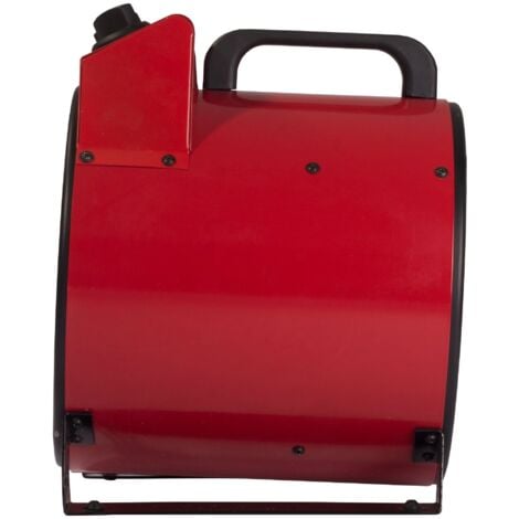 Igenix Commercial Drum Fan Heater, 2 Heat Settings, 3000W, Red - IG9301