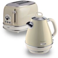 Ariete ARPK1 Kettle and 2 Slice Toaster Set, Beige