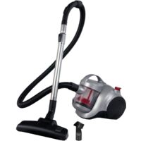 Ewbank EW3115 MOTIONLITE Bagless Cylinder Vacuum Cleaner, Washable HEPA Filter(H10), 1.5 Litre, 700W, Lightweight, Hose 1.5m, Hose: 1.5m, Telescopic Metal Tube, Silver/Red