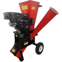Broyeur de végétaux thermique 15 cv – Démarrage électrique – Diamètre de coupe 95 mm – Pour bois dur et teck – Roues gonflables tout-terrain – Mecacraft