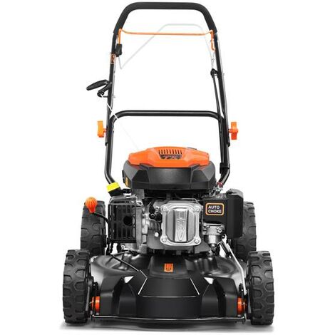 FUXTEC Benzin Rasenmäher Profi Mulchmäher mit 51 cm und Selbstantrieb leistungsstarker 196 cc Motor Motormäher Mulchen FX-RM51SA96