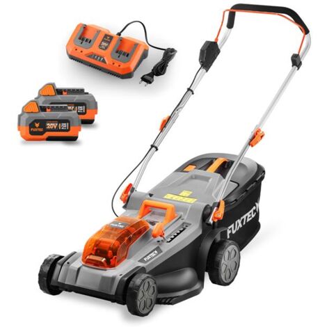 FUXTEC 40V Akku Rasenmäher FX-E2RM37 mit 37cm Schnittbreite, mit Akkupack, mit Ladegerät