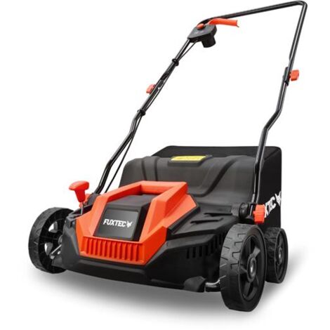 FUXTEC Elektro-Vertikutierer, Rasenlüfter 1300 W, 32 cm Arbeitsbreite und Tiefeneinstellungen von -12 bis +10 mm, 40 L Grasfangkorb