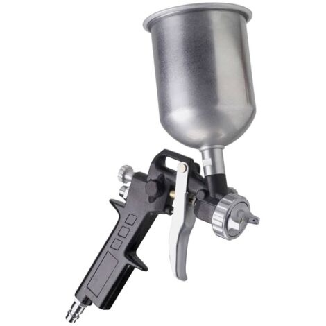 FERM Pistola de pintura con taza de gravedad