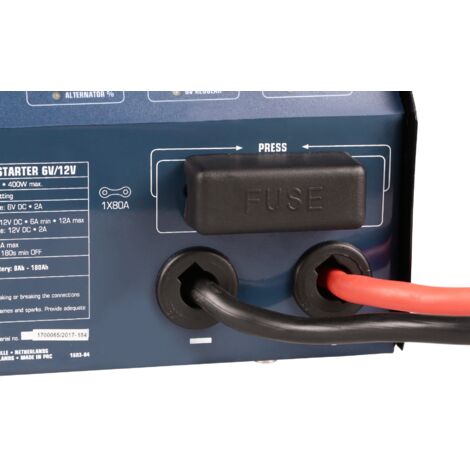 FERM Cargador de batería 6V/12V