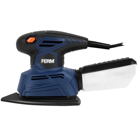 FERM Lijadora Delta 280W | 12000-20000 Rpm | Velcro | Adaptador Aspiración Polvo