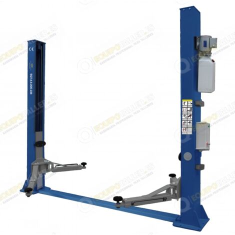 EQT – Pont élévateur 2 colonnes 4 tonnes 220V – Électro-hydraulique – Hauteur de levage 1930mm – Largeur entre colonnes 2780mm – Installation sur béton armé