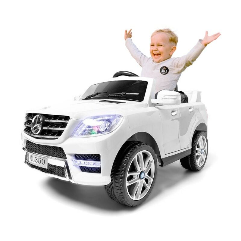 MERCEDES ML350 LICENCEED 12V voiture électrique enfants à la batterie: Blanc