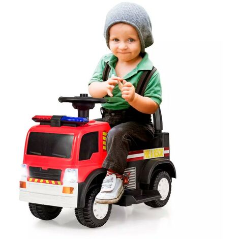Camion de Pompier Mini - Voiture électrique pour enfant avec batterie 6v et  télécommande