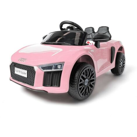 Audi R8 Spyder licence pour enfants et filles Rose - Voiture électrique  pour enfant avec batterie 12v et télécommande - Cdiscount Jeux - Jouets