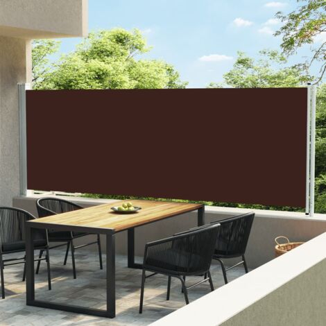 Ausziehbare Seitenmarkise – 100x300 Cm, Grau, UV- & Windbeständig | Für Balkon & Terrasse, Als Sicht- Und Sonnenschutz