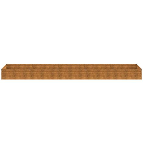 Willood Hochbeet Aus Cortenstahl – 482x100x36 Cm, Wetterfest Für Garten & Balkon