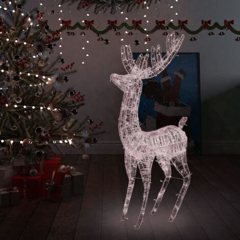 LEDRentier XXL Acryl Weihnachtsdeko，Weihnachtshirsch Beleuchtet
