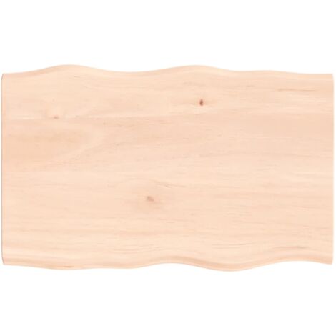 VidaXL Schreibtischplatte Akazie 80x50x2cm - Massivholz Arbeitsplatte Unbehandelt