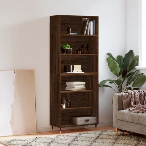 VidaXL Sideboard Braun Eichenoptik 80x35x76 Cm – Mit 3 Schubladen, Aus Holzwerkstoff, Für Flur & Wohnzimmer