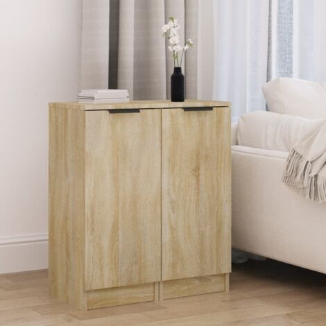 BELLEZE Beistelltisch Mit Schubladen & Schränken – Sideboard 160x40x82 Cm, Dunkles Walnuss, Modernes Design