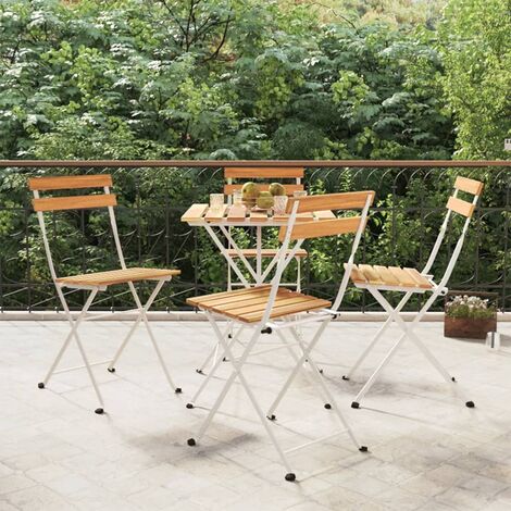 4er Set Bistrostühle Gartenstühle Stühle für Garten Terrasse Balkon