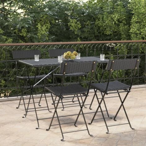 4er Set Bistrostühle Gartenstühle Stühle für Garten Terrasse Balkon