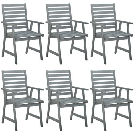 6er Set Gartenstühle Esszimmerstühle Stühle für Balkon Garten Terrasse