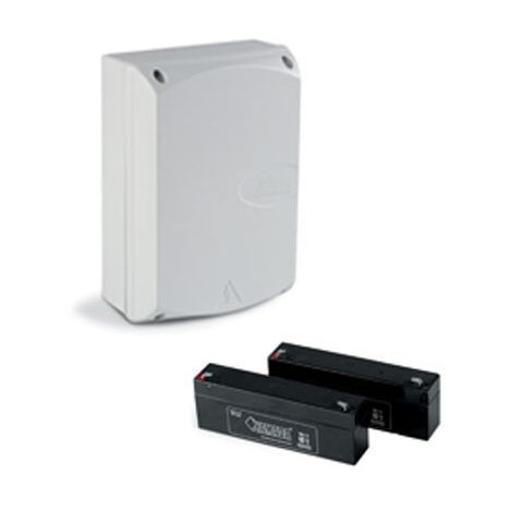Notfallbatteriesatz komplett mit 2 2AH-Batterien mit DITEC ENTREMATIC BBU20-Box