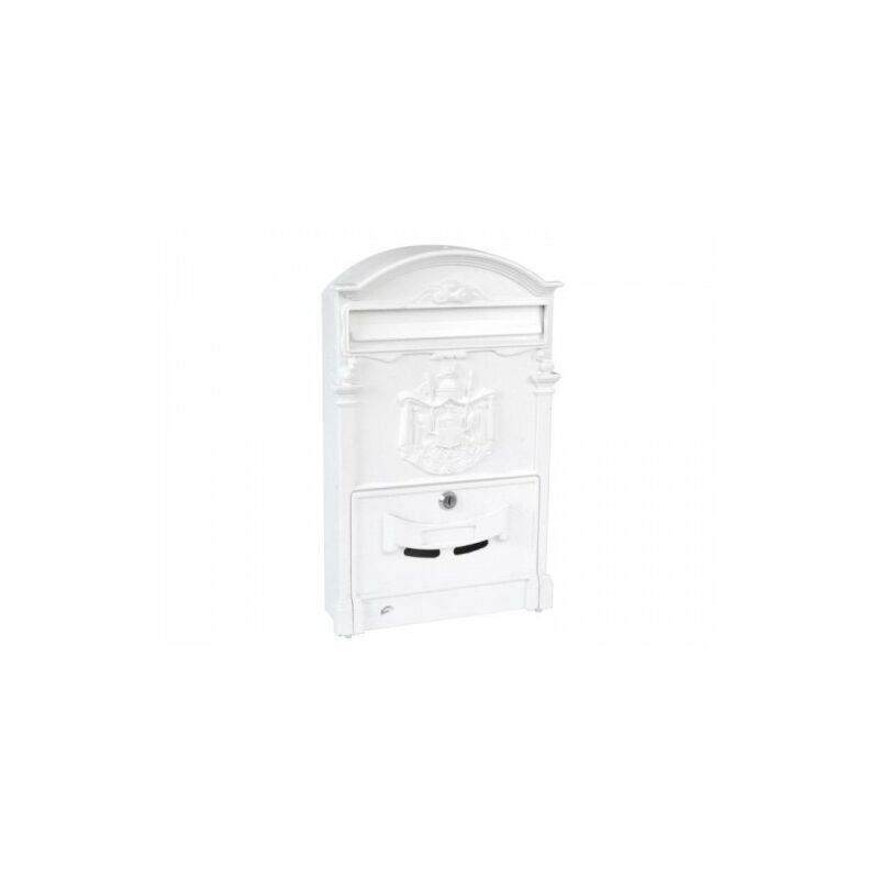 BUZON EXTERIOR ACERO BLANCO 37X31X10CM - BUZONES EXTERIOR