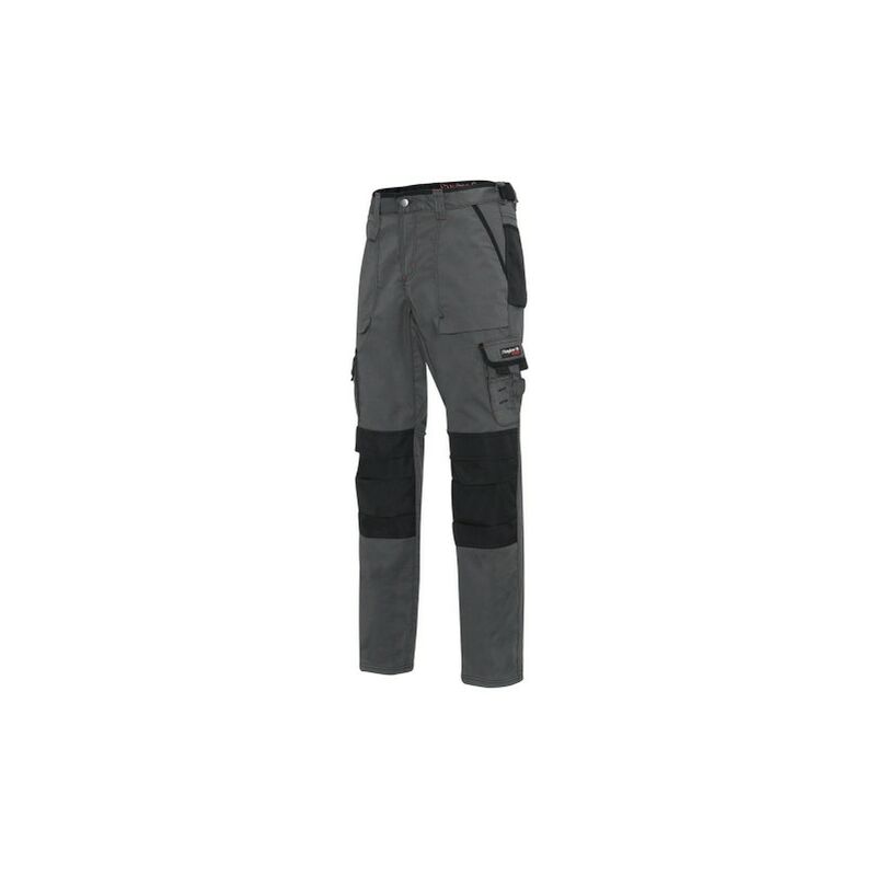 Pantalon Multibolsillos Gris / Negro