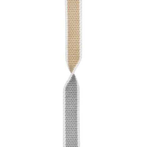 Cinta persiana con 2 caras, Medida: 20,5 mm de ancho y 50 m de longitud, En color gris y beige