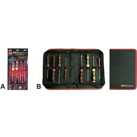 Set Juego De 5 Destornilladores Electricista + Buscapolo