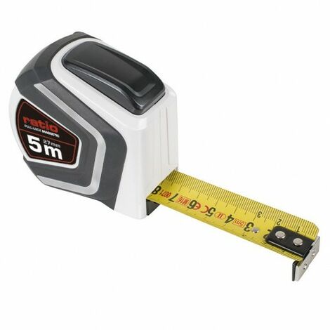 Flexómetro Magnético Grip Topline 5m / 25 mm. Con Freno Metro Magnético