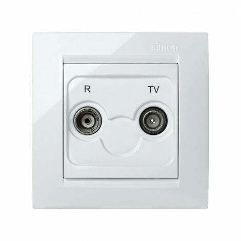 Comprar tapa toma tv-r series simon 82. blanco a precio online